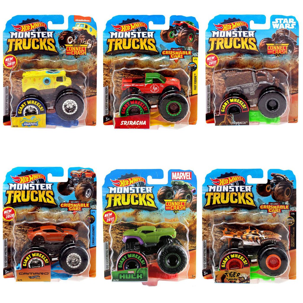 Hot Wheels Monster Trucks 1:64 Collection FYJ44 | Shopee Malaysia