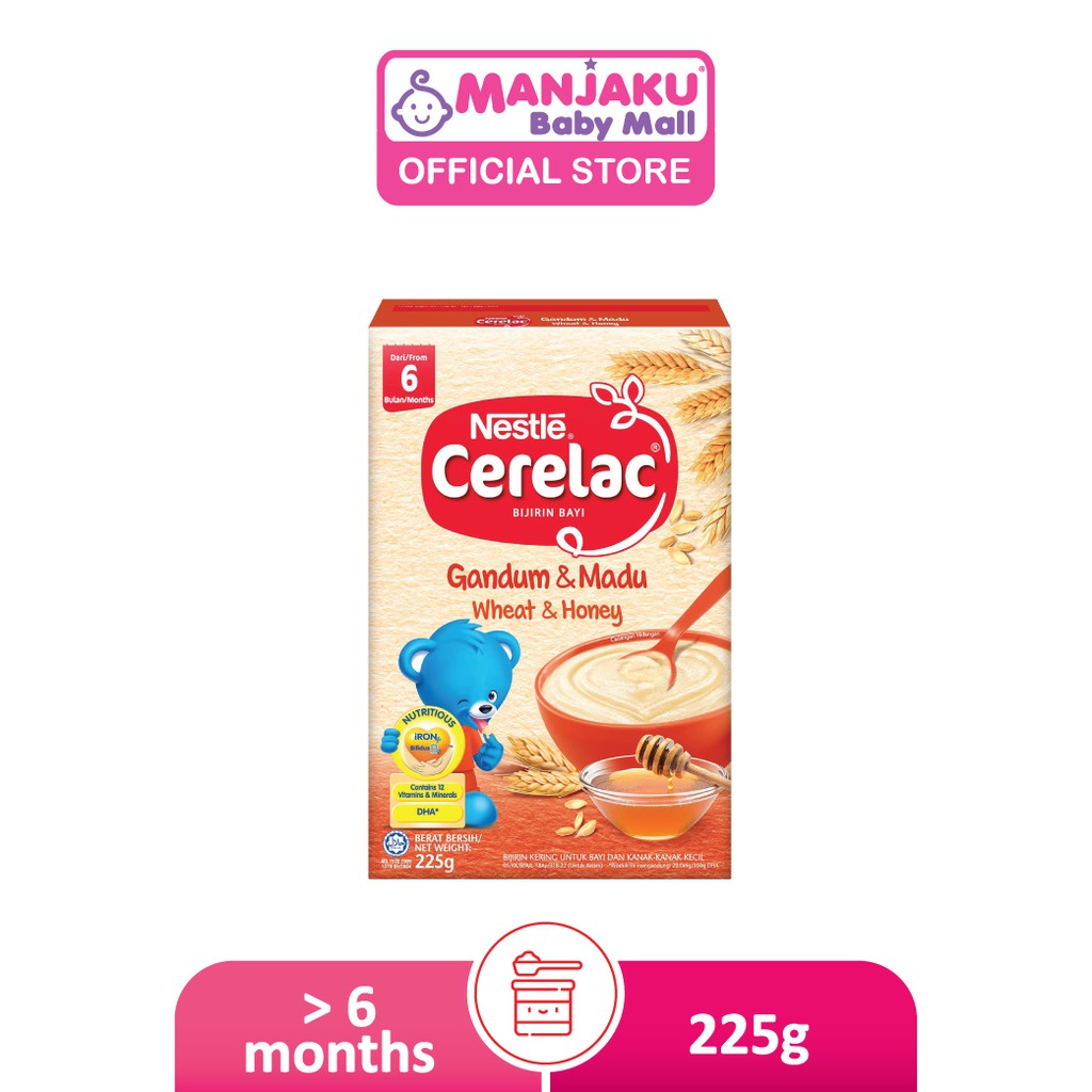 Nestle Cerelac Infant Cereals Wheat Honey (225g)