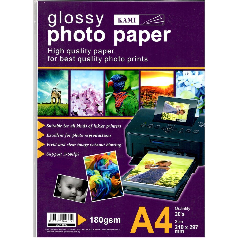 ready-stock-10-packs-kami-a4-glossy-photo-paper-180g-shopee-malaysia