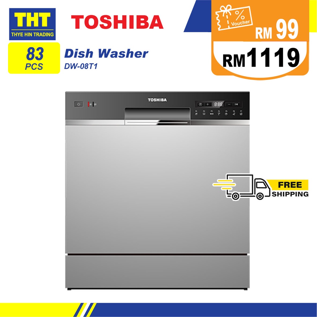 TOSHIBA TABLE TOP DISHWASHER 83PCS SANITIZING MODE DISINFECTION DISH