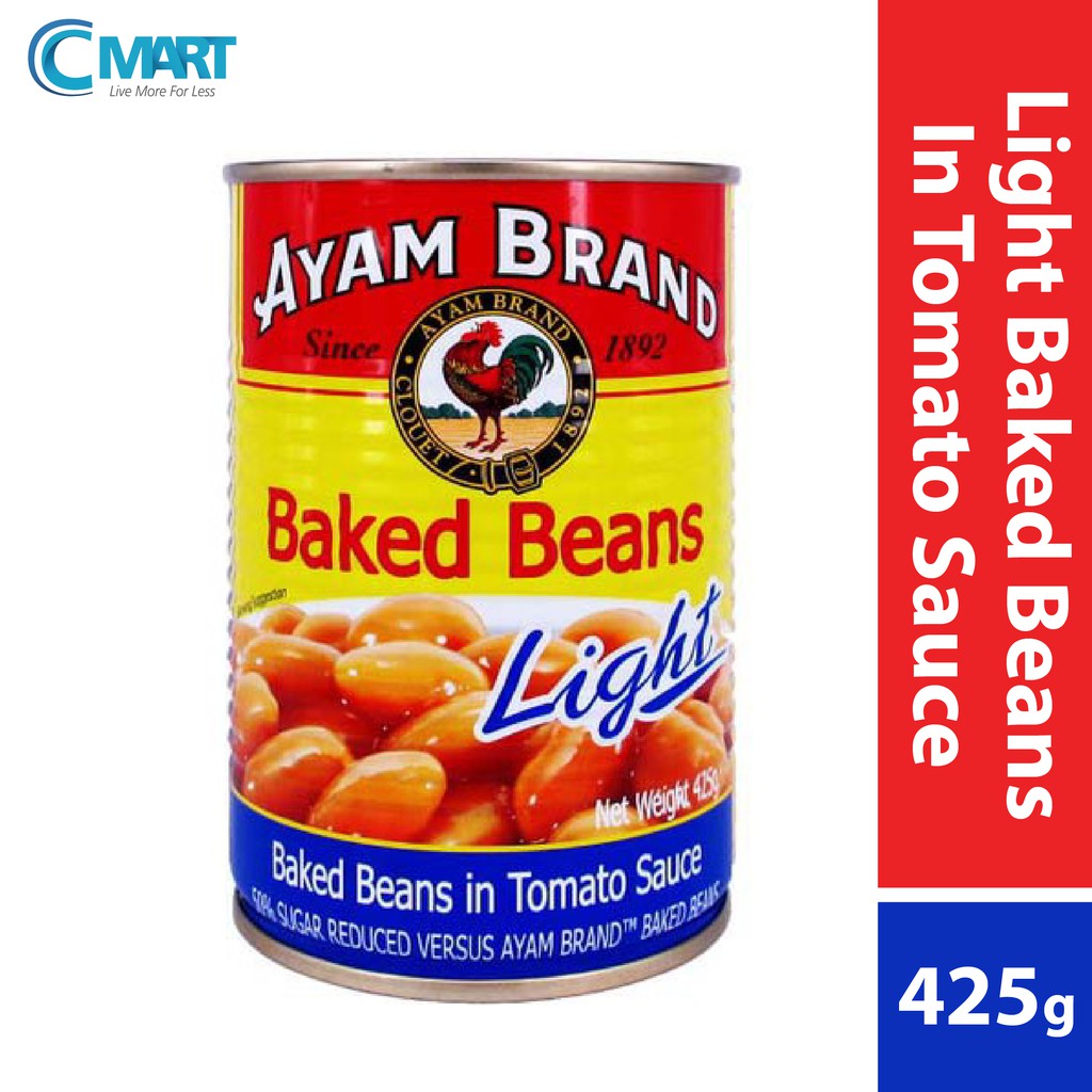 Ayam Brand Light Baked Beans In Tomato Sauce 425G Shopee Malaysia