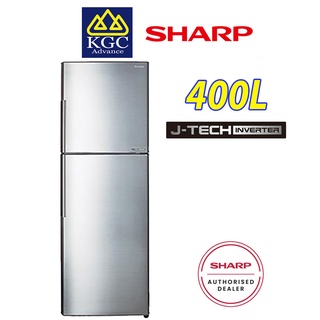 Sharp J-Tech Inverter 2 Door Refrigerator (400L) SJ406MSS | Shopee Malaysia