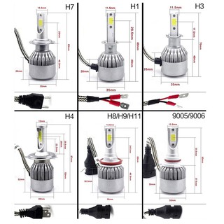 Perodua Bezza C6 H11 Car Led Headlight Bulbs 9005 High Beam Bulbs(2pcs