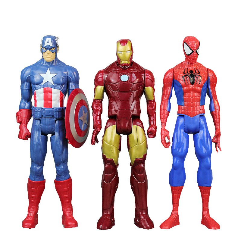 spiderman and ironman toys