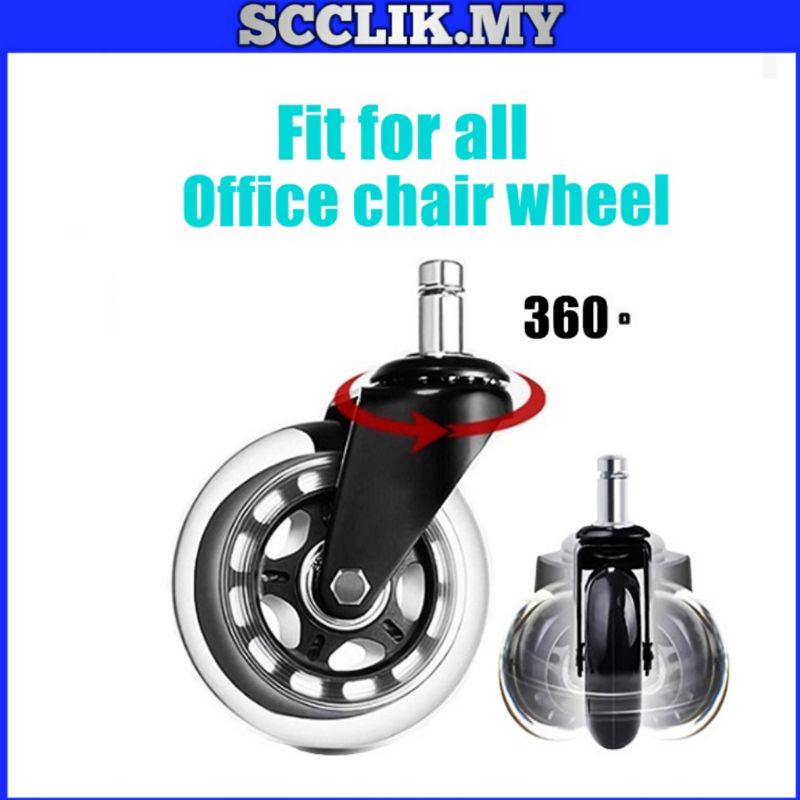 Roda Kerusi Pejabat, Office Chair Wheel, Office Chair Roller, Chair