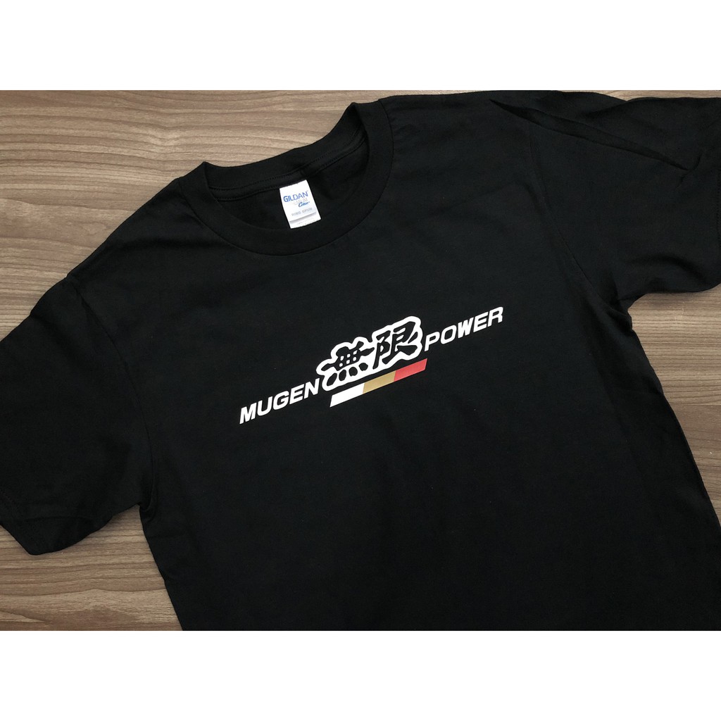 Mugen Power Motorsports Gildan Premium Cotton Heatpress Black T Shirt Shopee Malaysia