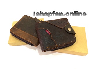 Leather Men Zip Wallet Zip Dompet Kulit Lelaki | Shopee Malaysia
