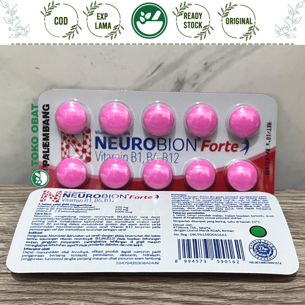 Neurobion Forte 10 Tablet B1 B6 B12 Vital B Neurobion Pink Nerobion Forte Shopee Malaysia