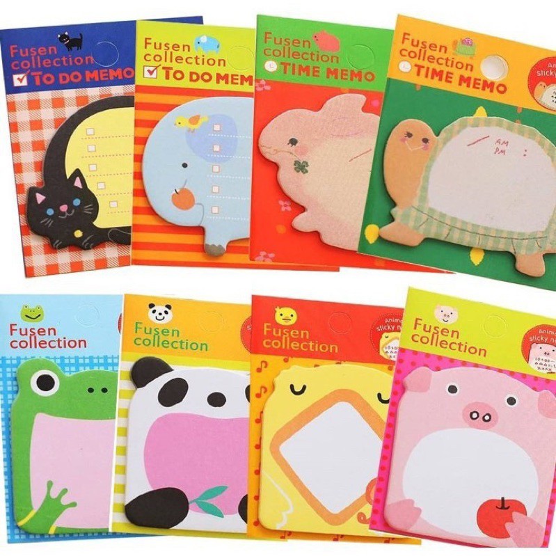 Animal Sticky Notes Memo Pad Cute Stationery Door Gift Murah Borong Freegift for Customer Kawaii Stationery Stickers