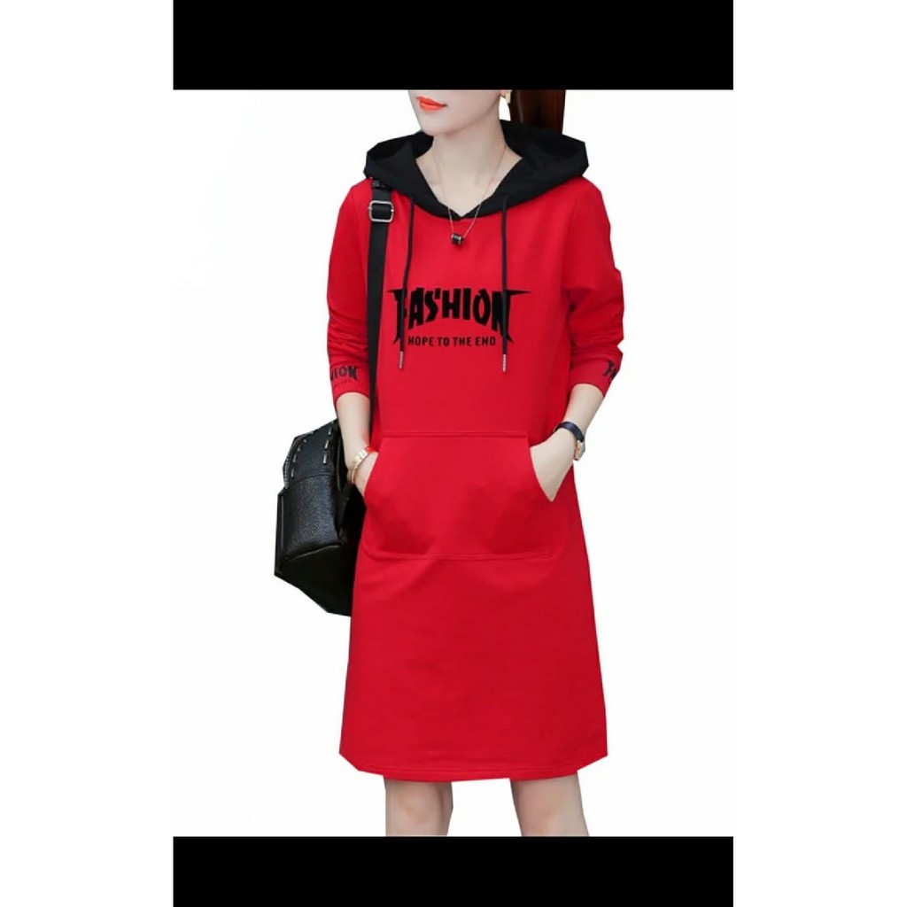 hoodie dress shopee