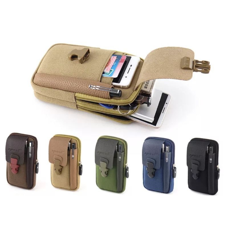 Phone Pouch Belt Waist Bag Military Waist Pack Utility EDC Gear Bag Gadget Divider Organizer