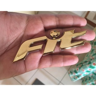 Logo Honda jazz gd fit 4wd gold emblem logo