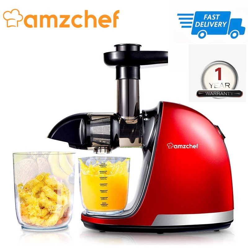 AMZCHEF ZM1501 Slow Juicer Slow Masticating Juicer Extractor 150W