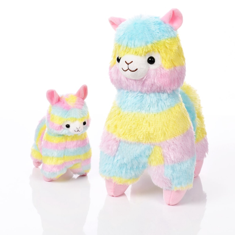 colorful llama stuffed animal