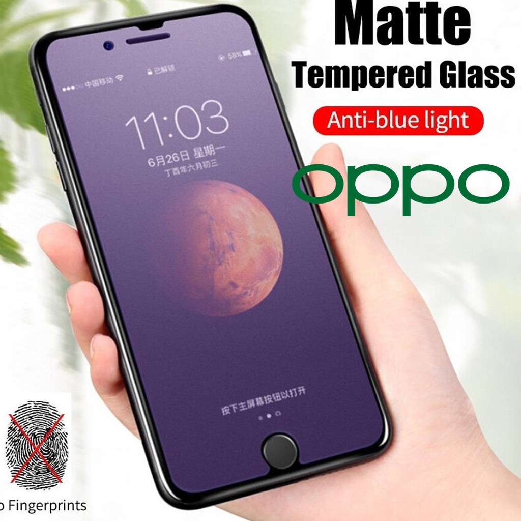 Oppo Tempered Glass No Fingerprint & BlueLight Filter for Oppo A31/A37