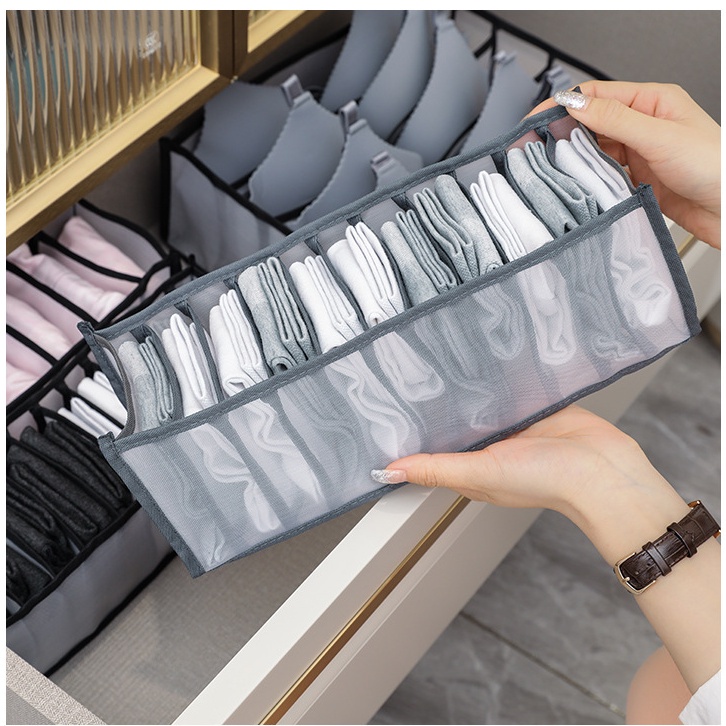 Underwear Drawer Organizer Set,Almari Baju Storage Foldable Underwear