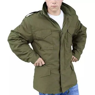 jaket parka green army