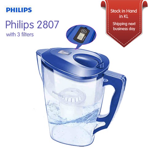 Philips WP2807 3.5L Water Filter jug with bundled replacement filters