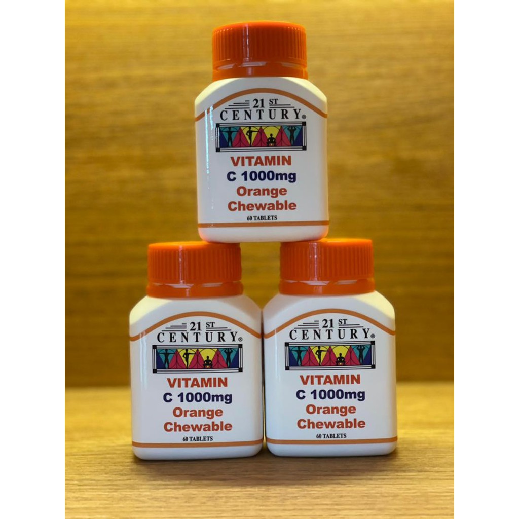 21ST CENTURY VITAMIN C 1000MG ORANGE CHEWABLE 60'S Shopee Malaysia