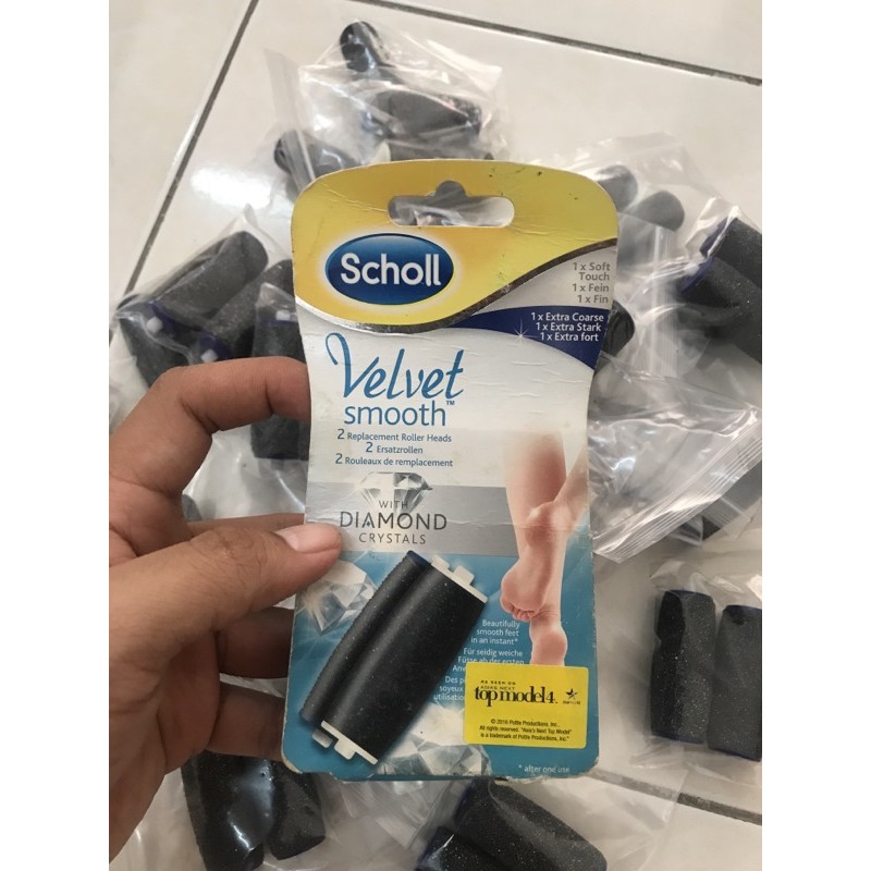 Kleren Schaap Master diploma New Scholl Velvet Smooth Replacement Roller Heads for Foot File No Box |  Shopee Malaysia
