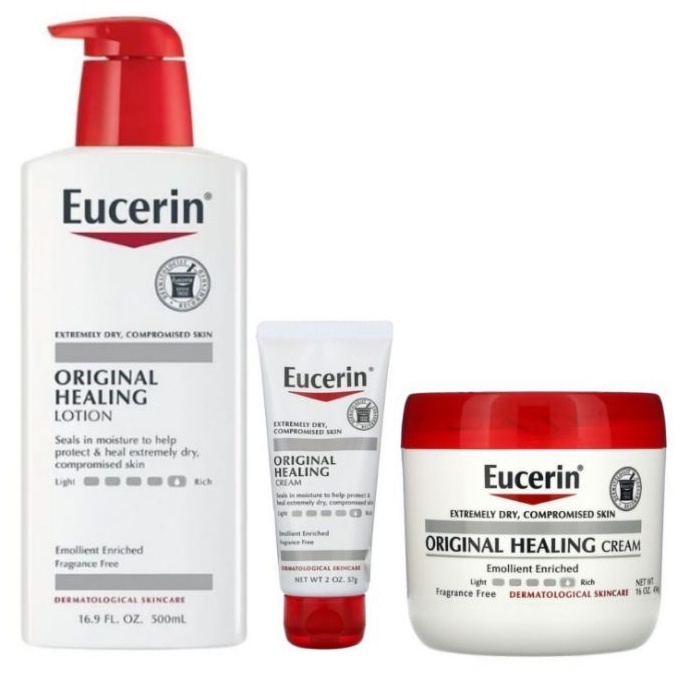Eucerin Original Healing Lotion / Cream, (30ml/57g/500ml/454g) Shopee Malaysia