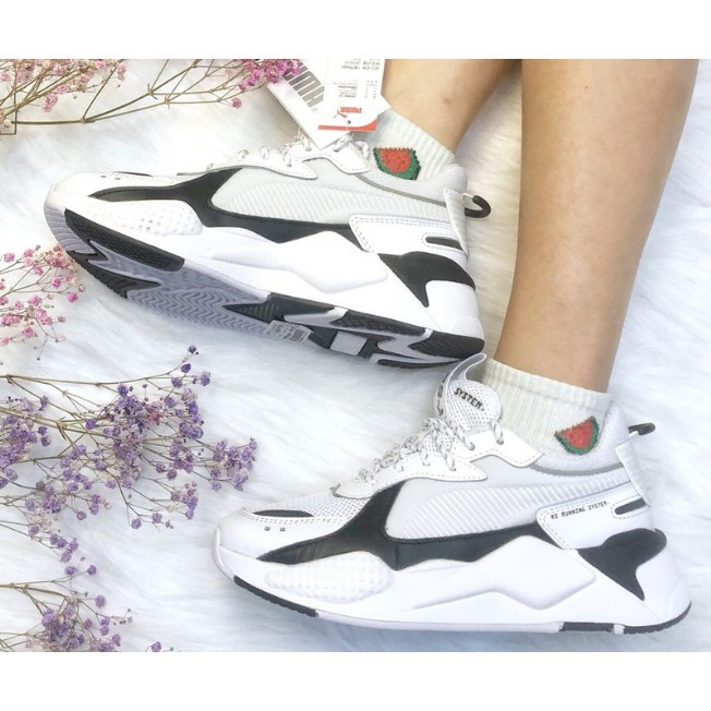 puma rs x white and black