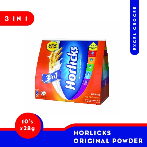 Horlicks 3in1 Original Powder 10's x 28g | Shopee Malaysia