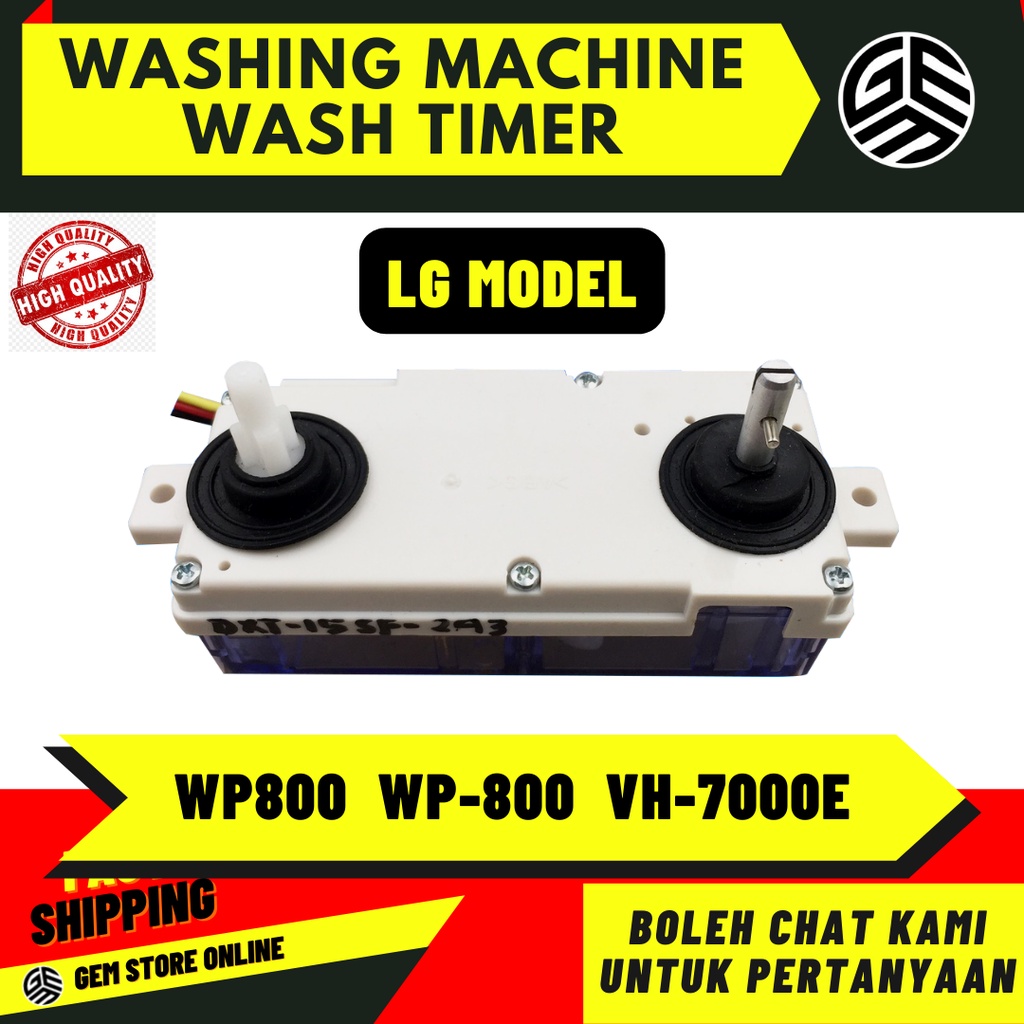 WASHING MACHINE SEMI AUTO LG TOSHIBA WASH TIMER / TIMER MESIN BASUH WP800 WP-800 VH-7000E