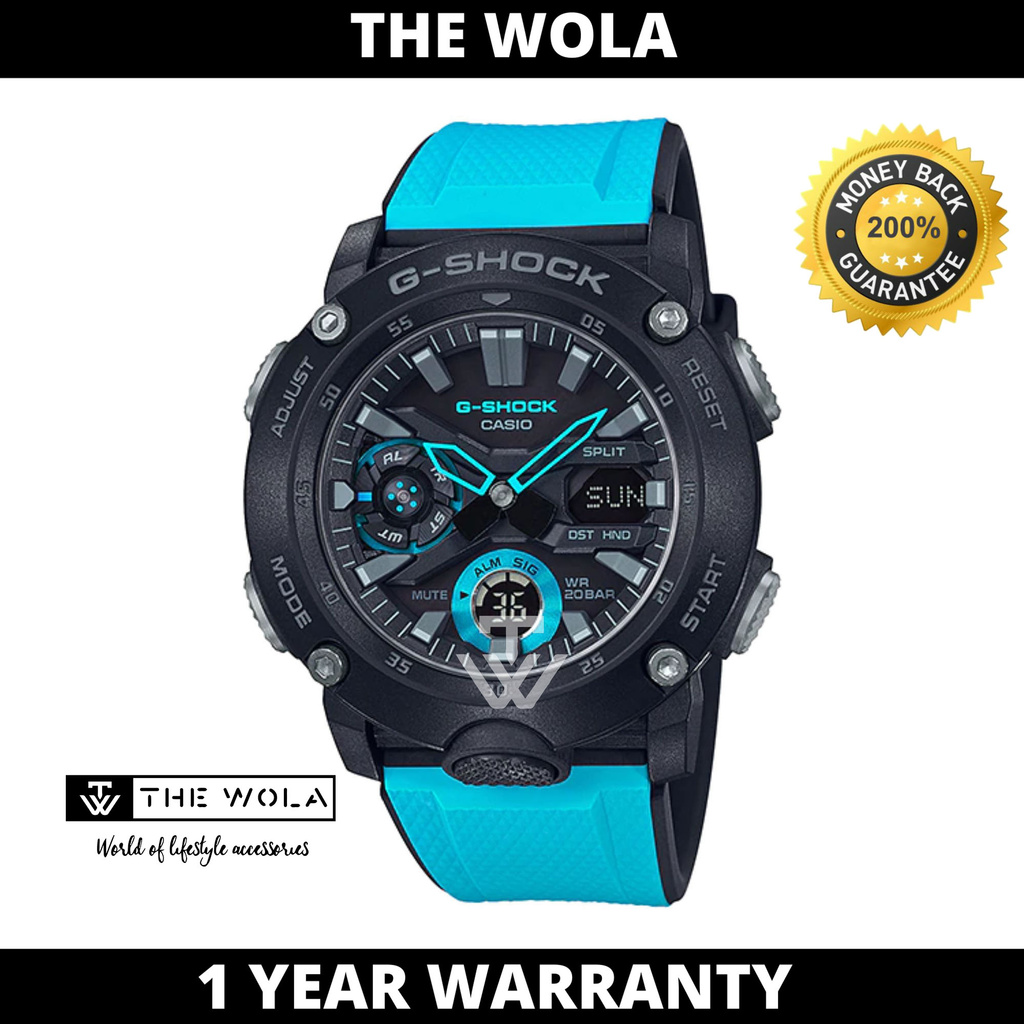 [100% Original G SHOCK] Casio G-Shock Sport Watch GA-2000-1A2 (watch for man/ casio watch for men / casio watch)