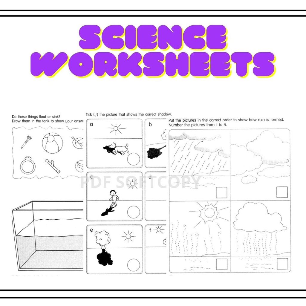 pdf pre primary science worksheets aged 5 6