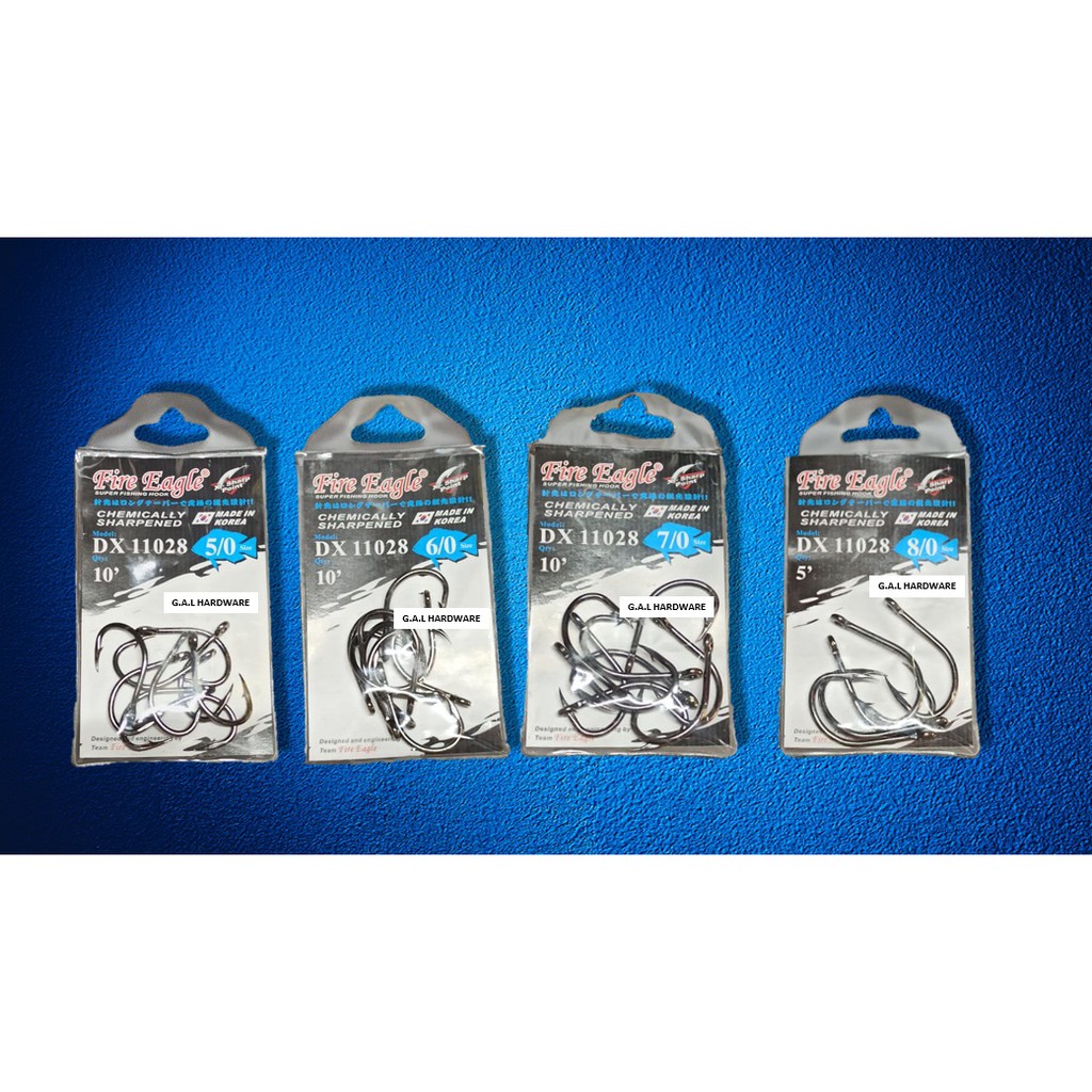 Buy Fire Eagle Hook Dx 11028 Mata Kail Heavy Duty Ikan Haruan Toman Labi Labi Seetracker Malaysia