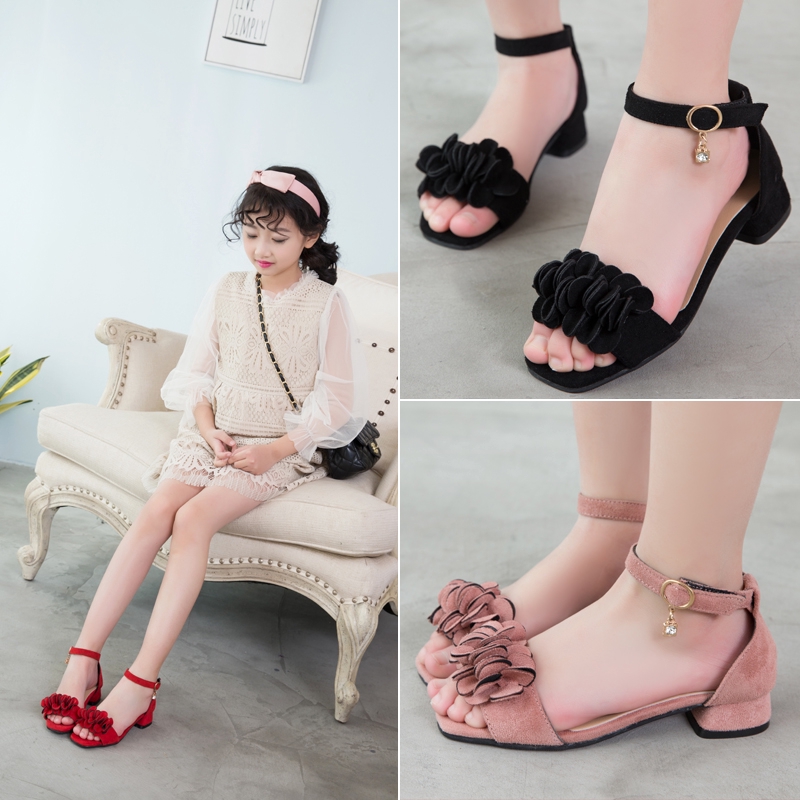 little girl heel sandals