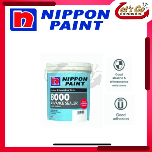 20L NIPPON PAINT 8000 Advance Wall Sealer Water CAT LUAR DAN DALAM