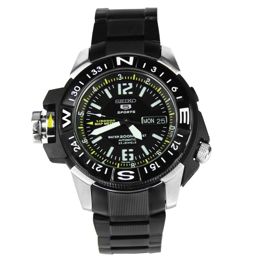 Seiko 5 Sports Automatic 23 Jewels Map Meter SKZ231 | Shopee Malaysia