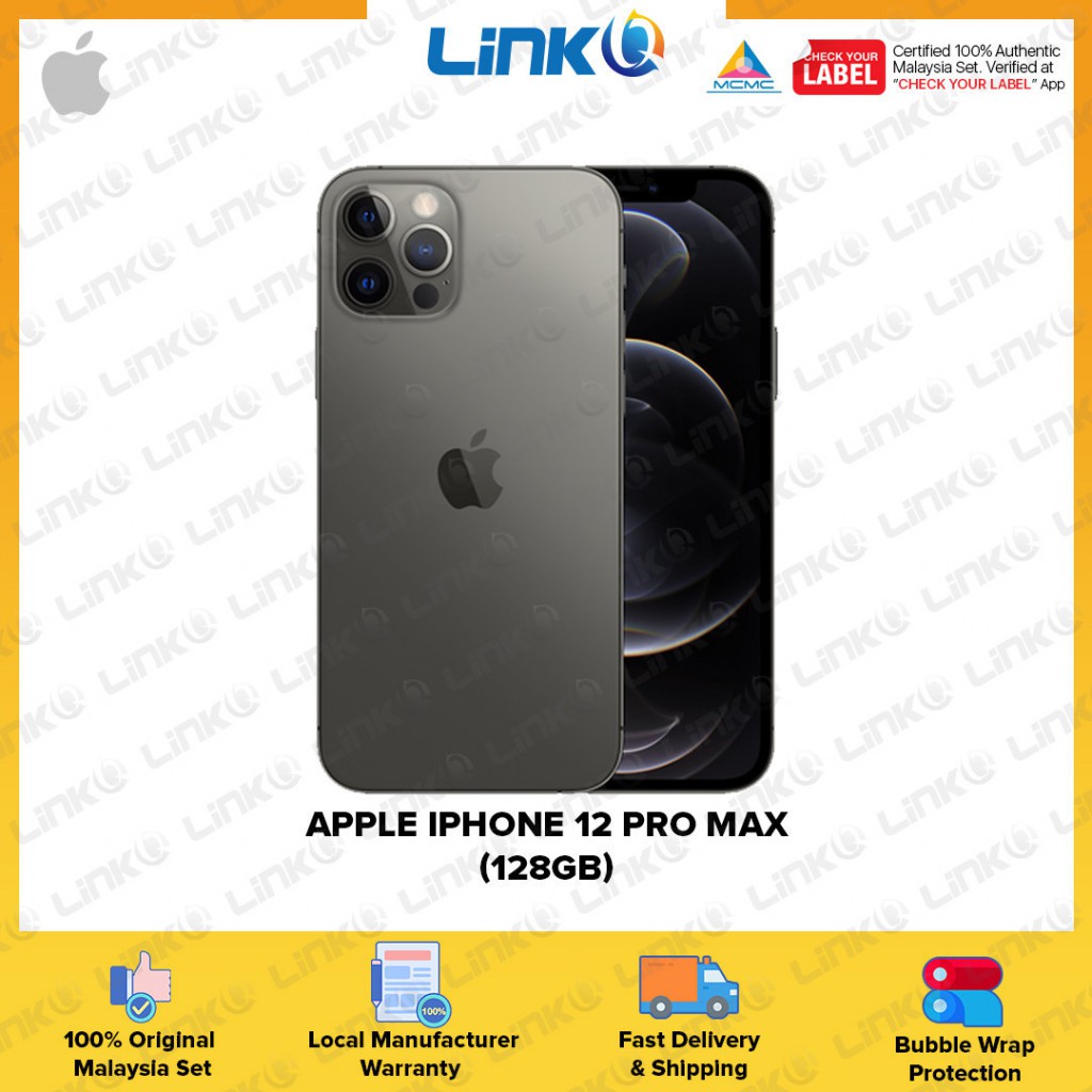 [PRE ORDER] Apple iPhone 12 Pro Max 128GB (5G) Smartphone - Original 1 Year Warranty by Apple Malaysia