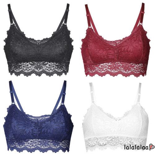 lace crop top bra