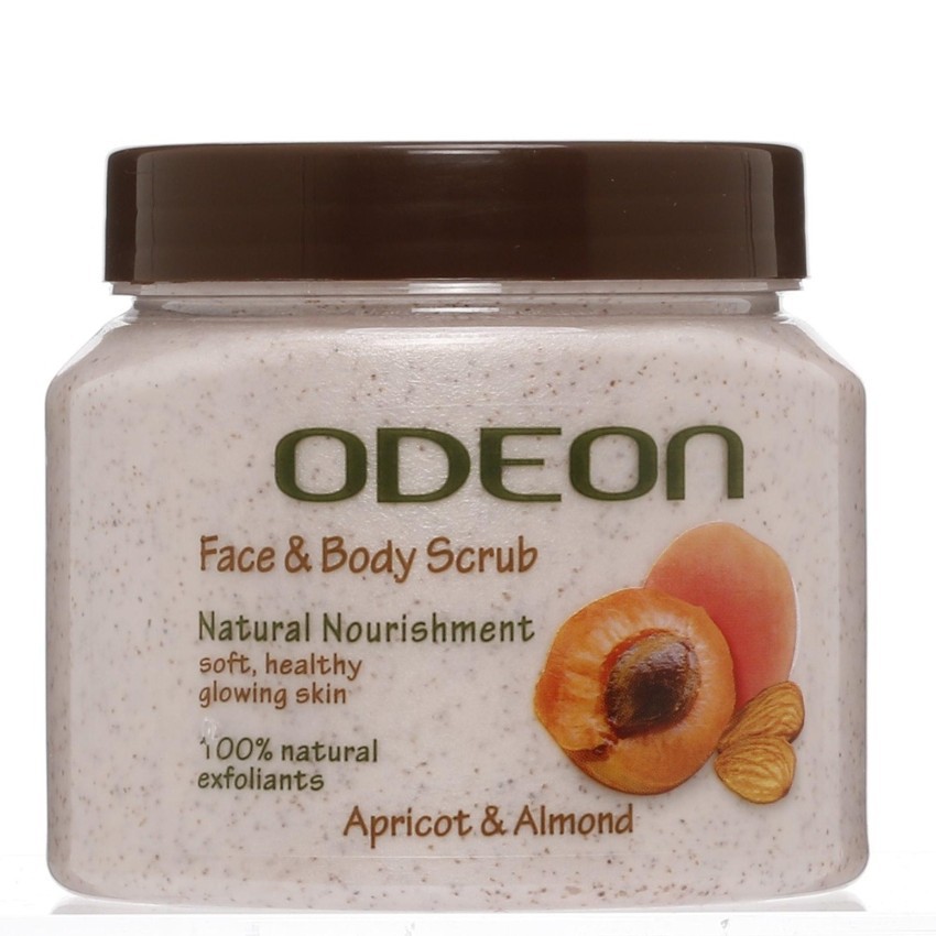 Odeon Face and Body Scrub (Apricot and Almond) Natural 300ml minimum stock  | Shopee Malaysia