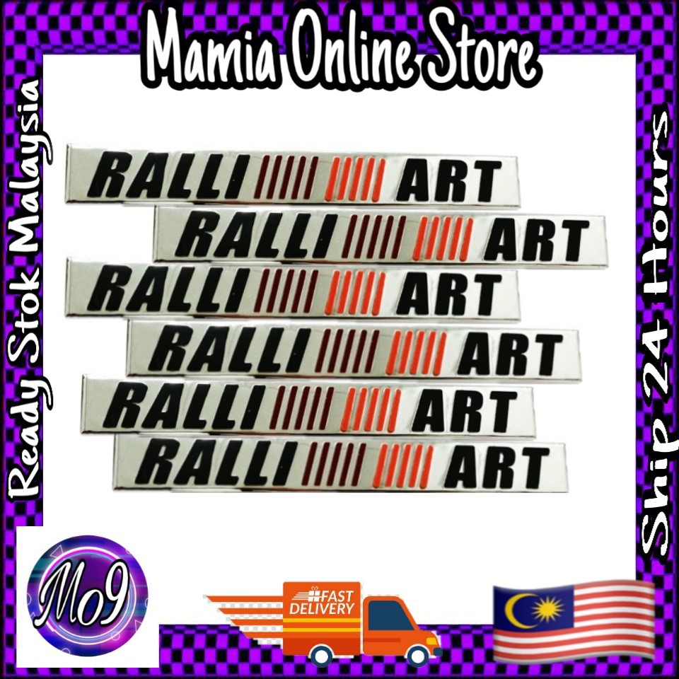 RALLIART 3D STICKER KERETA @ 3D CAR RALLIART STICKER EMBLEM | Shopee ...