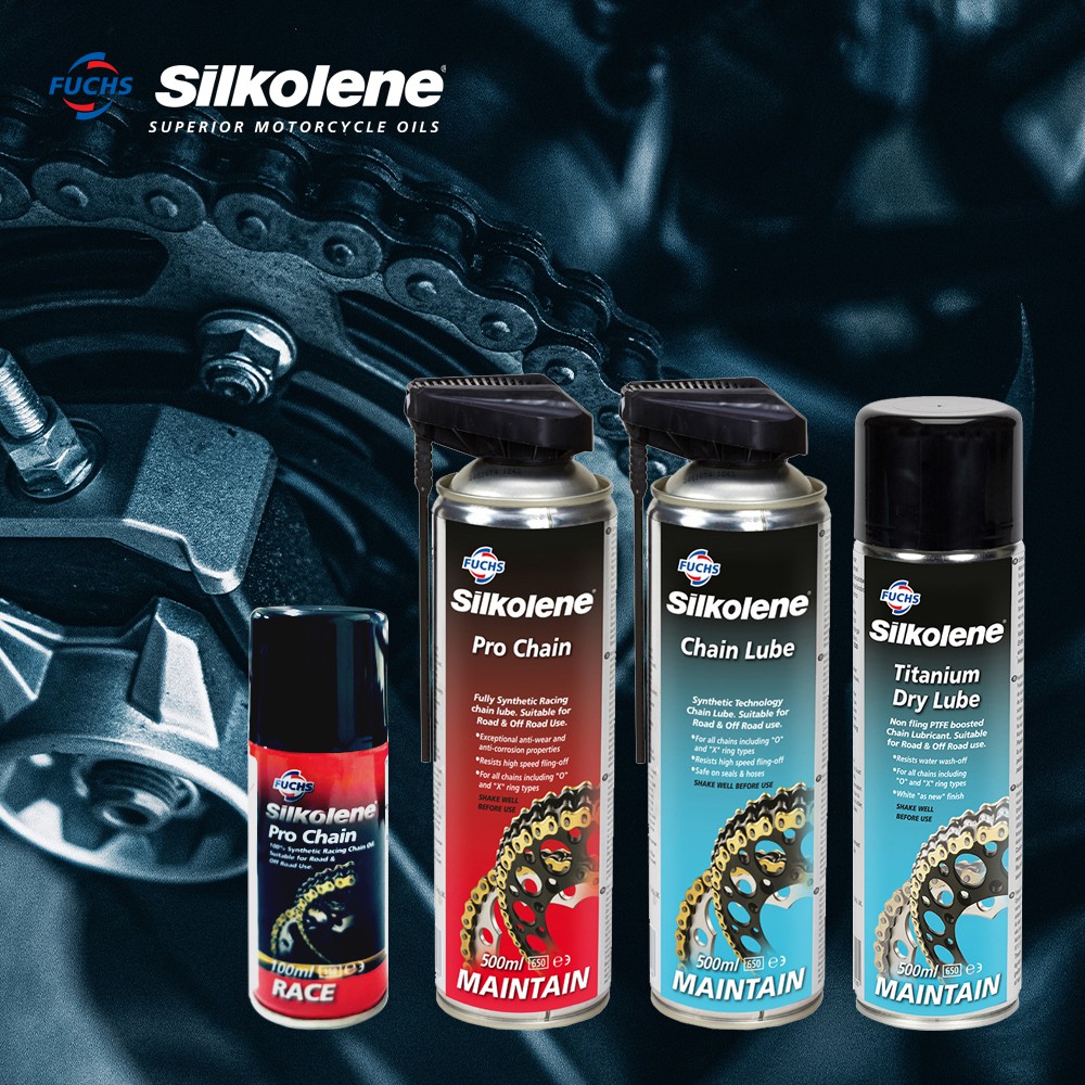 FUCHS SILKOLENE MOTORCYCLE PRO CHAIN PRO CHAIN TITANIUM DRY LUBE RANTAI