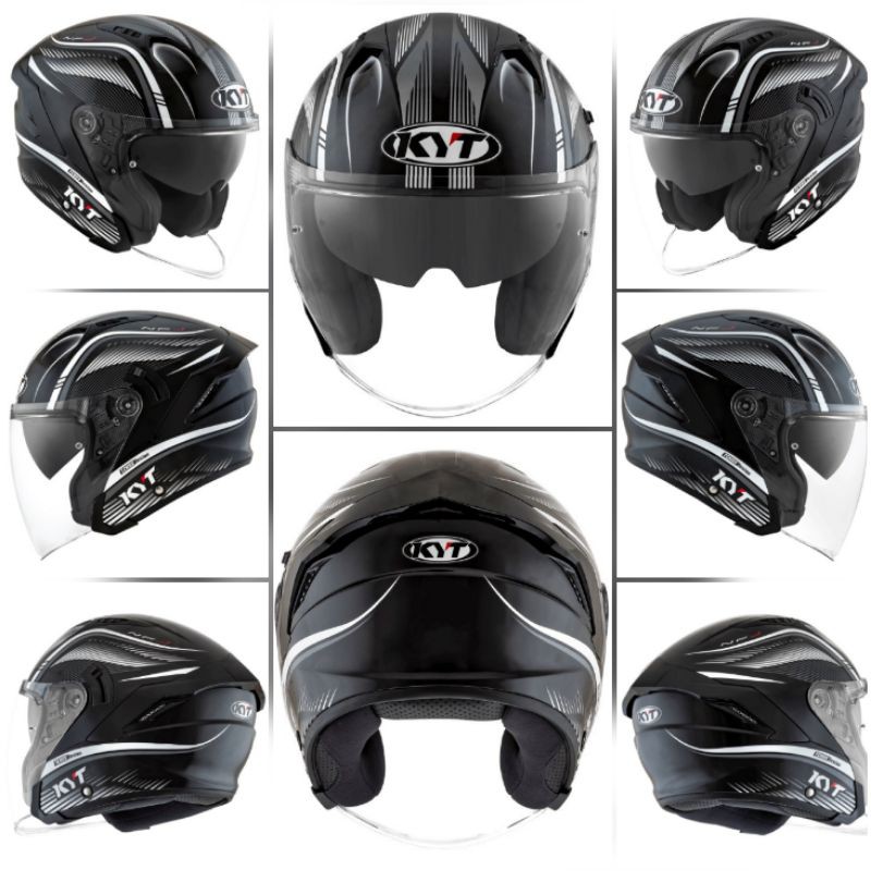 Buy Special Edition Helmet Original Kyt Nfj Radar White Double Visor Seetracker Malaysia