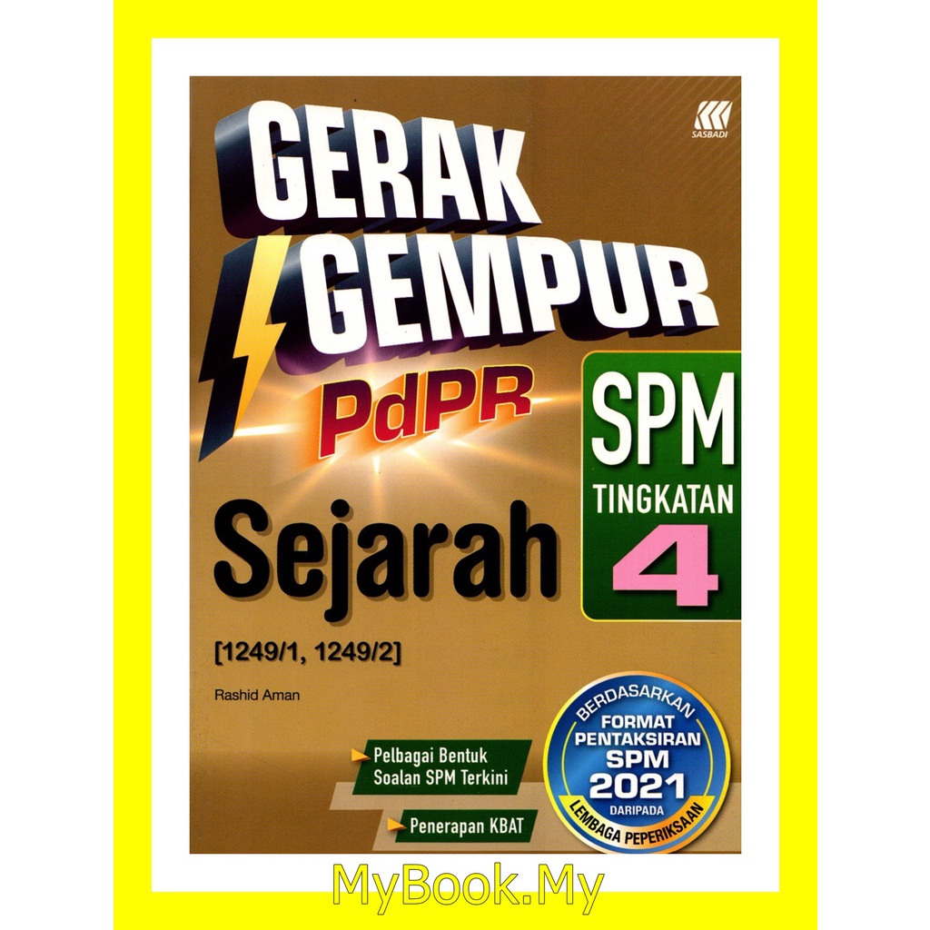 Buy MyB Buku Latihan  Gerak Gempur SPM Tingkatan 4 KSSM  Sejarah