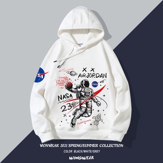 2019 New NASA Lovers Thicken Hoodie Long Wear Pullover Sweatshirts Sleeve Casual 