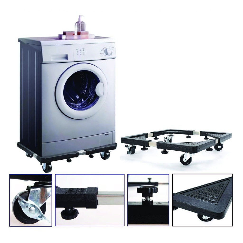 Explosion Spot Big discount Tapak Lapik Troli Beroda Pindahan Peti Ais Mesin Basuh Adjustable Movable Trolley Washing Ma