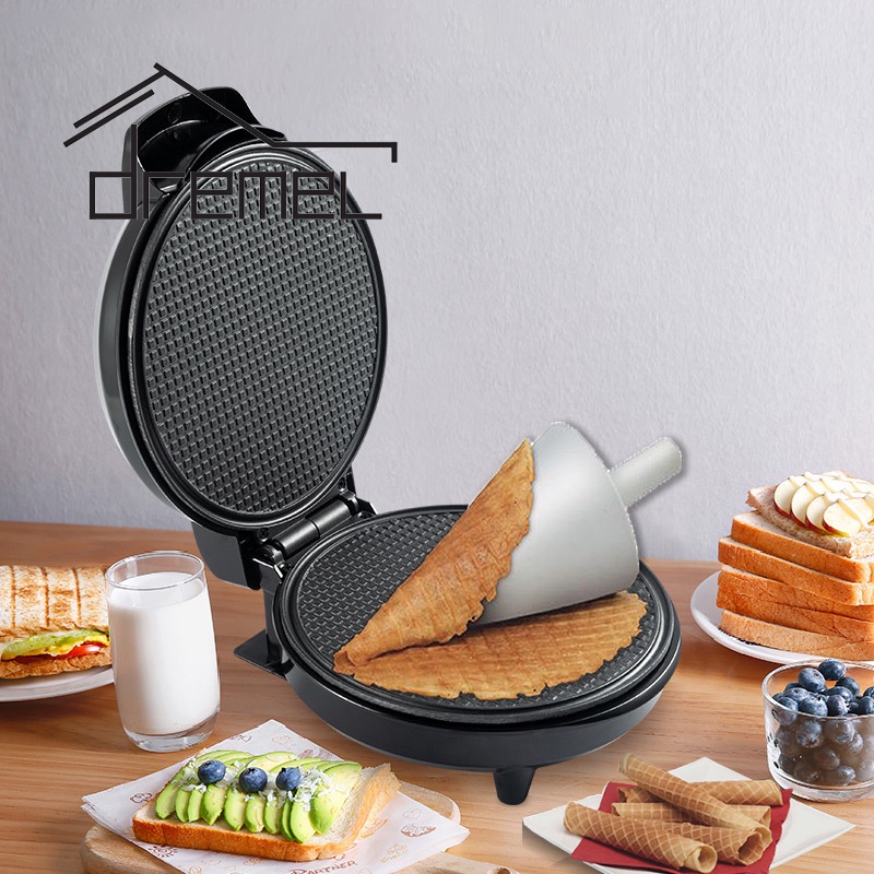 DREMEL Household Portable DIY Egg Roll Waffle Sandwich Electric Baking Ice Cream Cone Maker