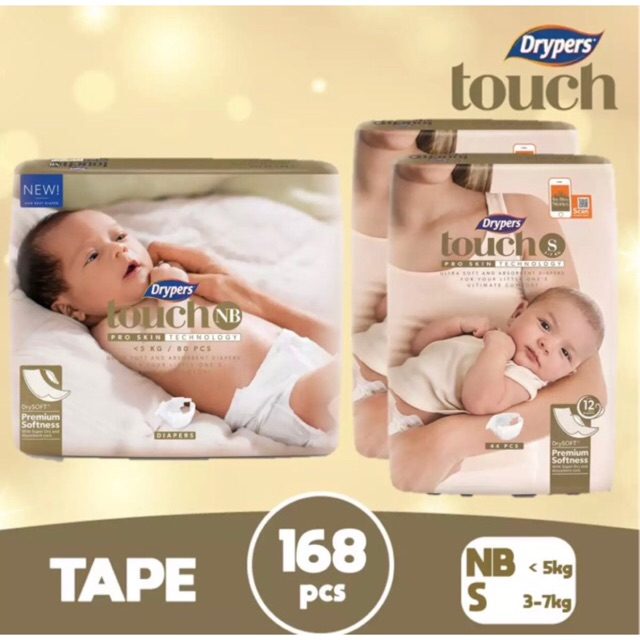drypers touch newborn