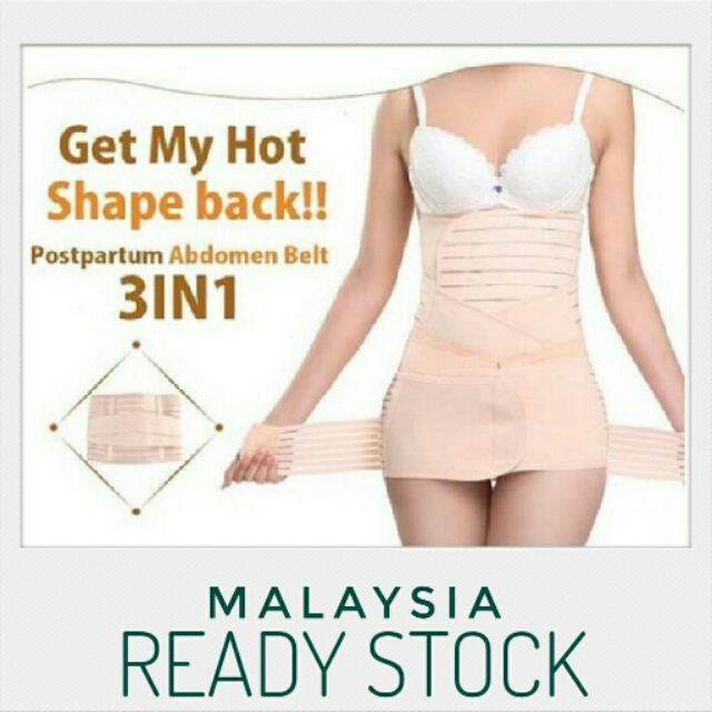 Modern Postpartum Abdomen Belly Belt Shapewear Corset Maternity Corset Bengkung Moden Zap Velcro Berpantang Bersalin Shopee Malaysia