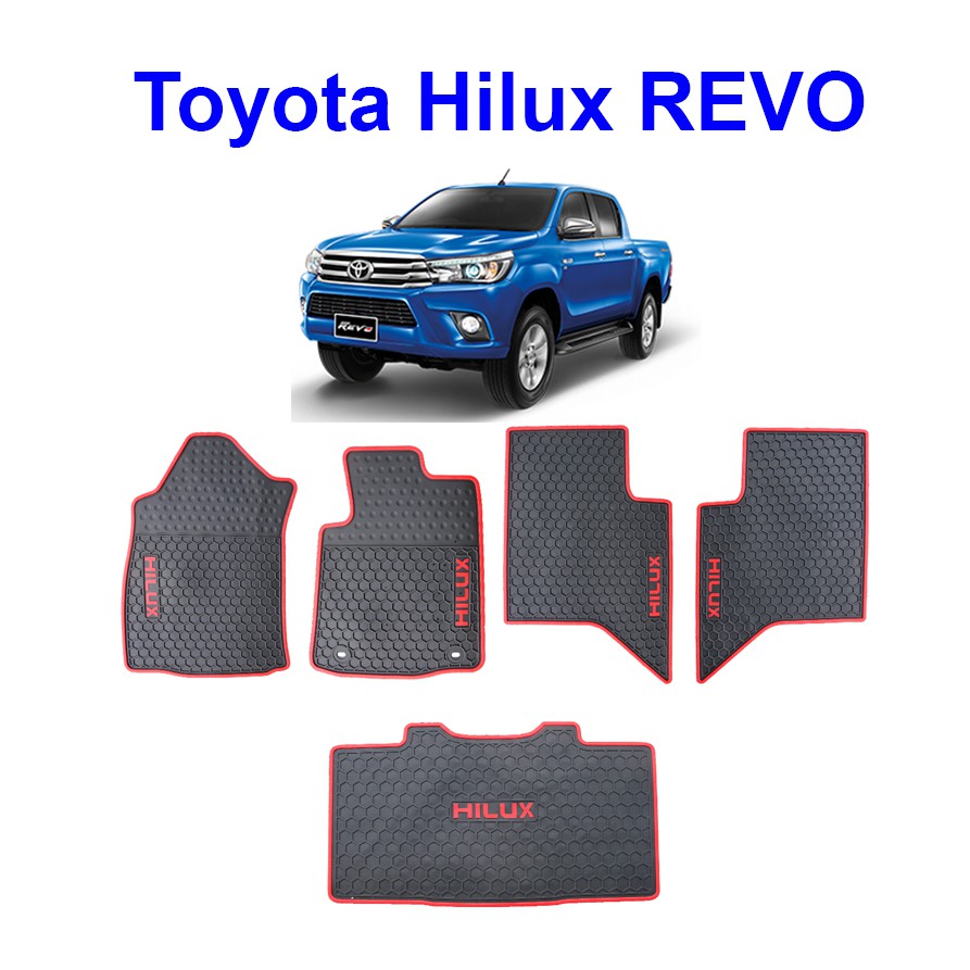 Toyota Hilux Revo 2017 EMANONJ Silicon Car Floor Mats Waterproof