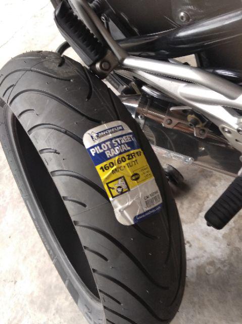 Michelin 160 60 Z 17 Pilot Street Radial Tubeless Tyre Shopee Malaysia