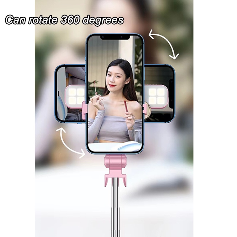 Have Must 1Meter High 360 Degree Rotation Removable Rechargeable Fill Light Bluetooth Selfie Stick Tripod Monopod Tra... - Image 2