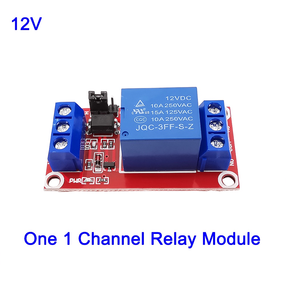 1/2/4Pcs 1 Channel 12V Relay Module Optocoupler DC 12V Relay Output